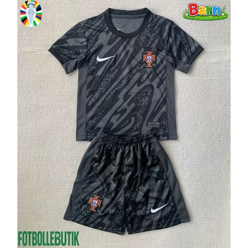 Portugal Målvakt Bortaställ Barn EM 2024 Kortärmad (+ Korta byxor)